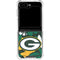 NFL Green Bay Packers Tropical Print Galaxy Z Flip5 5G Clear Case
