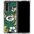 NFL Green Bay Packers Tropical Print Galaxy Z Fold4 5G Clear Case