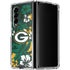 NFL Green Bay Packers Tropical Print Galaxy Z Fold4 5G Clear Case
