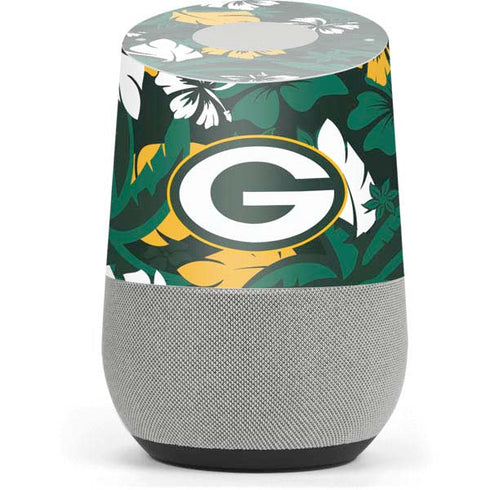 NFL Green Bay Packers Tropical Print Google Home Skin