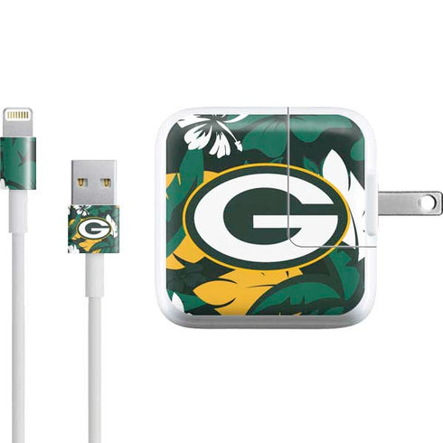 NFL Green Bay Packers Tropical Print iPad Charger (10W USB) Skin