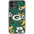 NFL Green Bay Packers Tropical Print iPhone 11 Clear Case