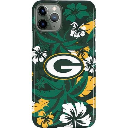 NFL Green Bay Packers Tropical Print iPhone 11 Pro Lite Case