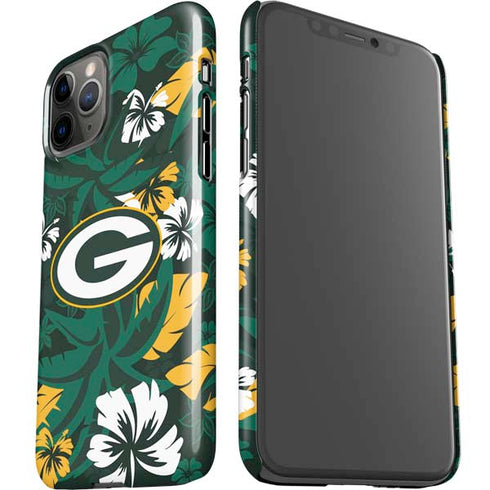 NFL Green Bay Packers Tropical Print iPhone 11 Pro Lite Case