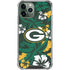 NFL Green Bay Packers Tropical Print iPhone 11 Pro Max Clear Case