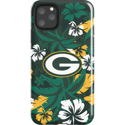NFL Green Bay Packers Tropical Print iPhone 11 Pro Max Impact Case