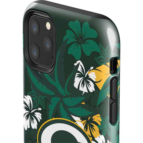 NFL Green Bay Packers Tropical Print iPhone 11 Pro Max Impact Case
