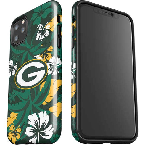 NFL Green Bay Packers Tropical Print iPhone 11 Pro Max Impact Case