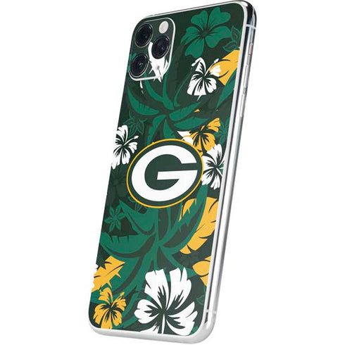 NFL Green Bay Packers Tropical Print iPhone 11 Pro Max Skin