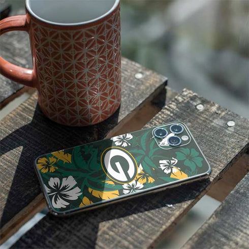 NFL Green Bay Packers Tropical Print iPhone 11 Pro Skin