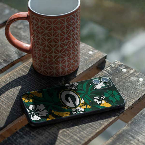 NFL Green Bay Packers Tropical Print iPhone 11 Skin