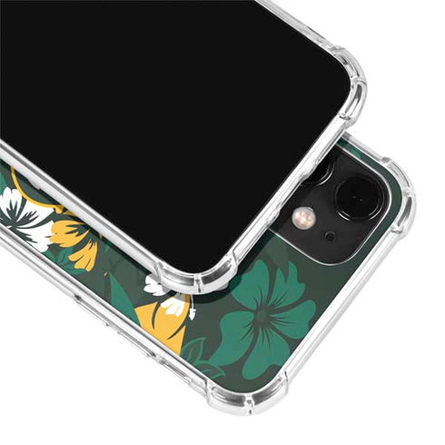 NFL Green Bay Packers Tropical Print iPhone 12 Mini Clear Case