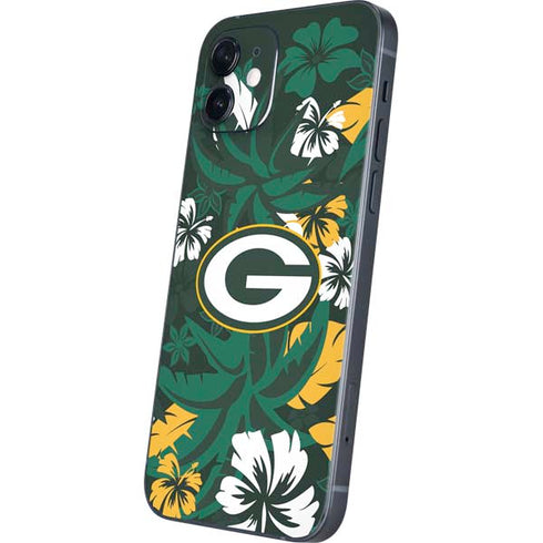 NFL Green Bay Packers Tropical Print iPhone 12 Mini Skin