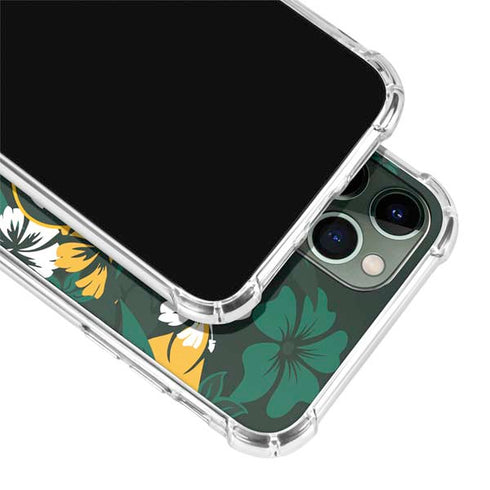 NFL Green Bay Packers Tropical Print iPhone 12 Pro Clear Case