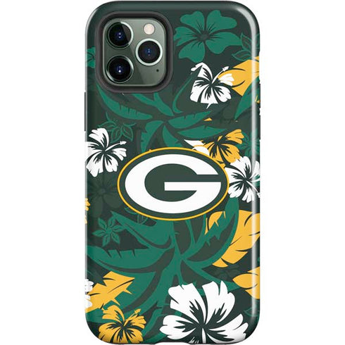 NFL Green Bay Packers Tropical Print iPhone 12 Pro Impact Case