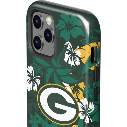 NFL Green Bay Packers Tropical Print iPhone 12 Pro Impact Case