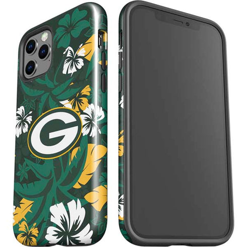 NFL Green Bay Packers Tropical Print iPhone 12 Pro Impact Case
