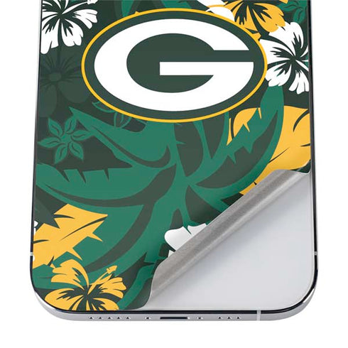 NFL Green Bay Packers Tropical Print iPhone 12 Pro Skin
