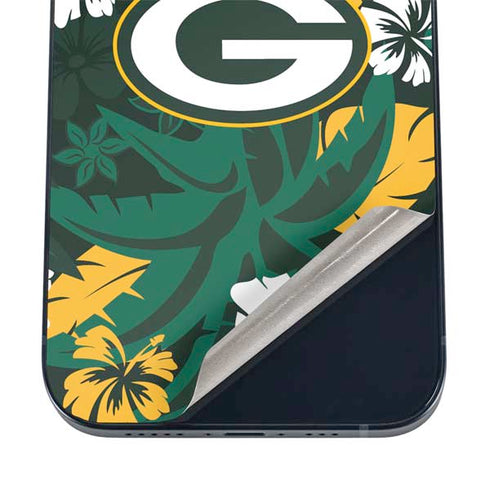 NFL Green Bay Packers Tropical Print iPhone 12 Skin