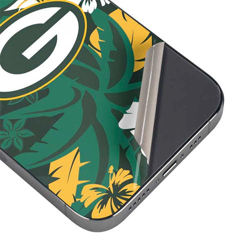 NFL Green Bay Packers Tropical Print iPhone 13 Pro Max Skin