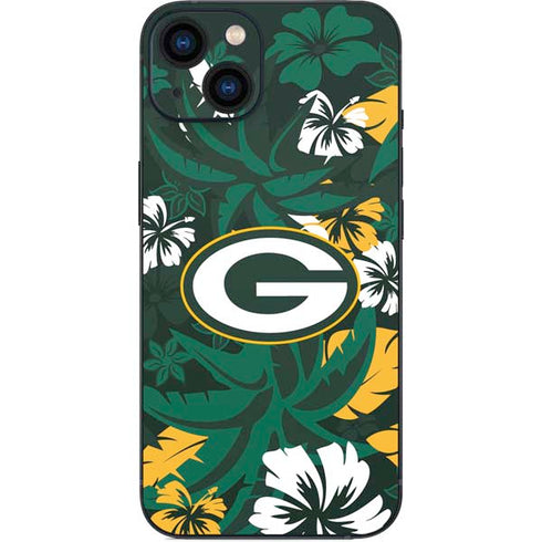 NFL Green Bay Packers Tropical Print iPhone 13 Skin