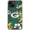 NFL Green Bay Packers Tropical Print iPhone 14 Clear Case