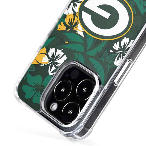 NFL Green Bay Packers Tropical Print iPhone 14 Pro Max MagSafe Case
