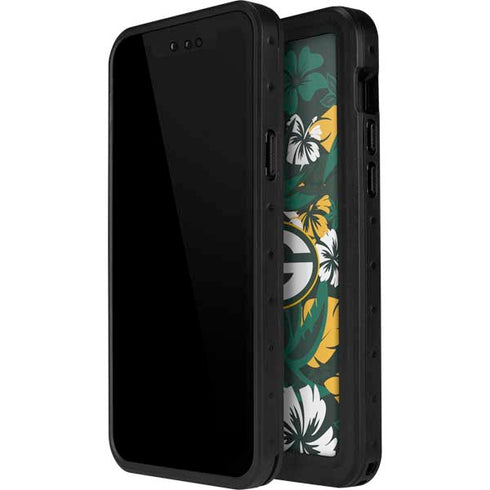 NFL Green Bay Packers Tropical Print iPhone 14 Pro Max Waterproof Case