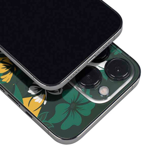 NFL Green Bay Packers Tropical Print iPhone 14 Pro Skin