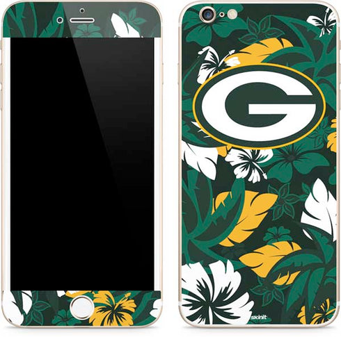 NFL Green Bay Packers Tropical Print iPhone 6/6s Plus Skin