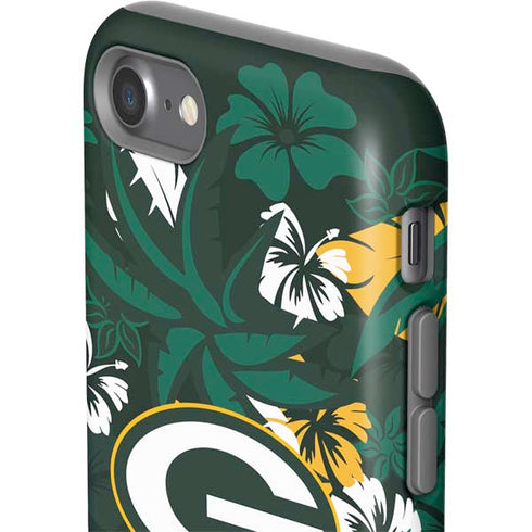 NFL Green Bay Packers Tropical Print iPhone SE (2nd & 3rd Gen) Pro Case