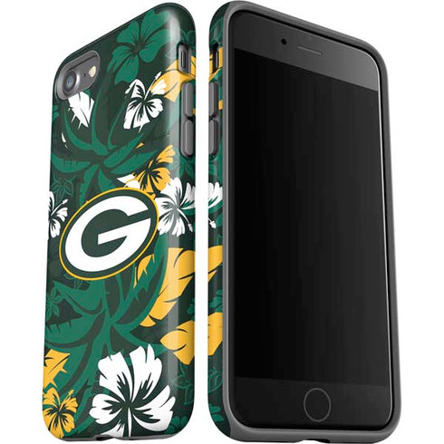 NFL Green Bay Packers Tropical Print iPhone SE (2nd & 3rd Gen) Pro Case