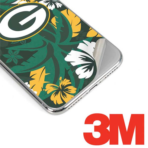 NFL Green Bay Packers Tropical Print iPhone XS Max Skin