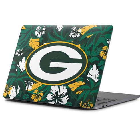 NFL Green Bay Packers Tropical Print Apple MacBook Pro 13-inch Skin