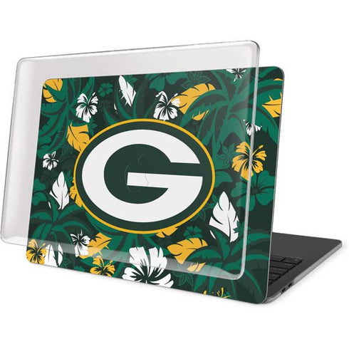 NFL Green Bay Packers Tropical Print MacBook Pro 16in (2019-20) Case plus Skin