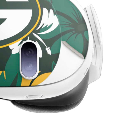 NFL Green Bay Packers Tropical Print Meta Quest 3 Skin