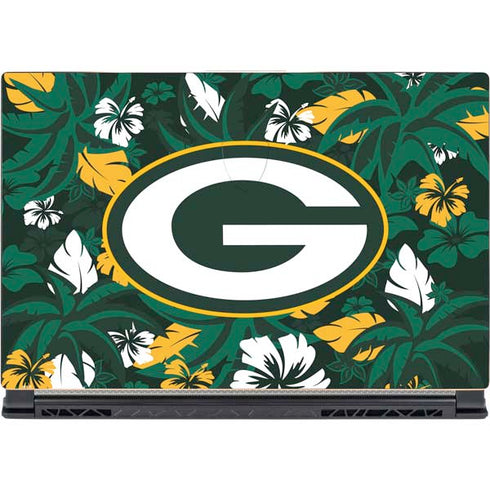NFL Green Bay Packers Tropical Print MSI GS65 Stealth Laptop Skin