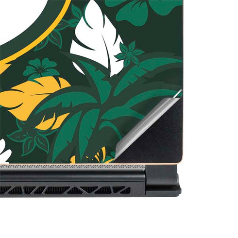 NFL Green Bay Packers Tropical Print MSI GS65 Stealth Laptop Skin