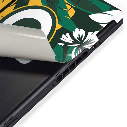 NFL Green Bay Packers Tropical Print Nintendo Switch Bundle Skin