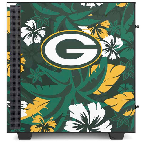NFL Green Bay Packers Tropical Print NZXT H510 Compact ATX Mid-Tower Case Skin