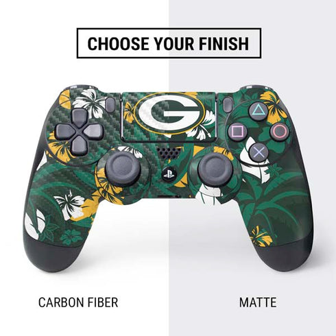 NFL Green Bay Packers Tropical Print PS4 Controller Skin