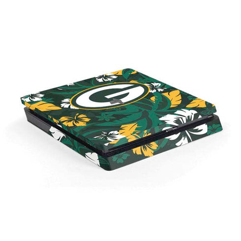 NFL Green Bay Packers Tropical Print PS4 Slim Skin