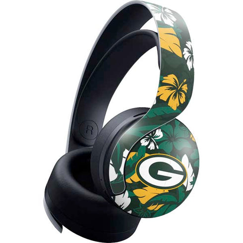 NFL Green Bay Packers Tropical Print PULSE 3D Wireless Headset for PS5 Skin