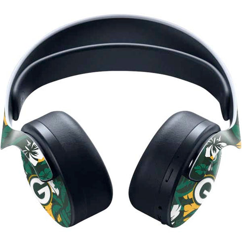 NFL Green Bay Packers Tropical Print PULSE 3D Wireless Headset for PS5 Skin