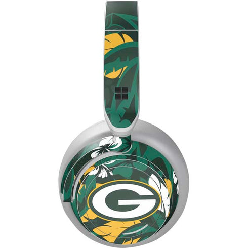 NFL Green Bay Packers Tropical Print Surface Headphones Skin