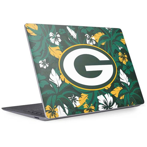 NFL Green Bay Packers Tropical Print Surface Laptop 3 13.5in Skin