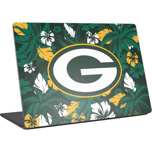 NFL Green Bay Packers Tropical Print Surface Laptop 4 15in Skin