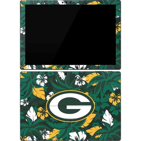 NFL Green Bay Packers Tropical Print Surface Pro 7 Skin