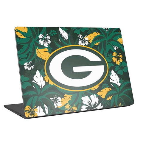 NFL Green Bay Packers Tropical Print Universal Laptop 12in (9.8 x 6.8in) Skin