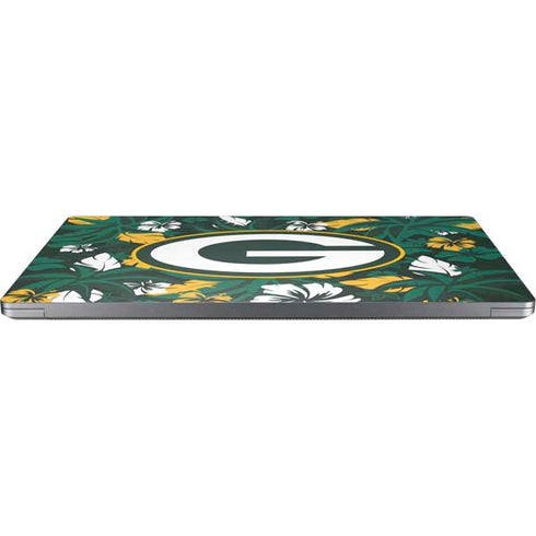 NFL Green Bay Packers Tropical Print Universal Laptop 16in (13 x 9.4in) Skin